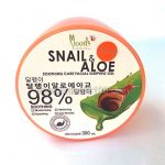 Night slip-gel with a snail and aloe Facial Sleeping Gel