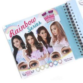 Korean colored lenses that increase the eye. Rainbow Model