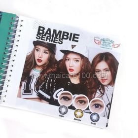 Korean colored lenses that increase the eye. Model Bambie