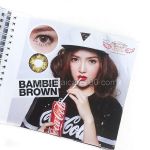 Korean colored lenses that increase the eye. Model Bambie