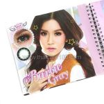 Korean colored lenses that increase the eye. Model Barbie