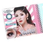 Korean colored lenses that increase the eye. Model Julia