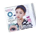 Korean colored lenses that increase the eye. Linda Model