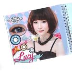 Korean colored lenses that increase the eye. Model Lucy