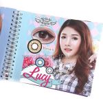 Korean colored lenses that increase the eye. Model Lucy