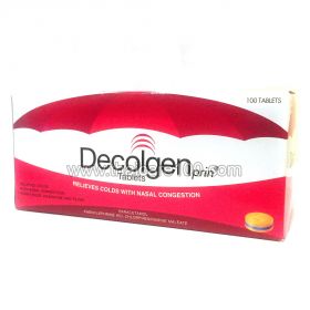 Thai anti-pyretic and analgesic tablets Decolgen prin