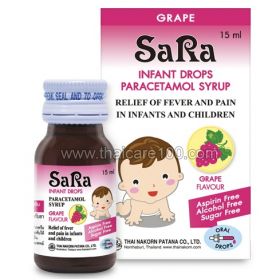 Antipyretic syrup from the birth of SaRa Infant Drops Paracetamol