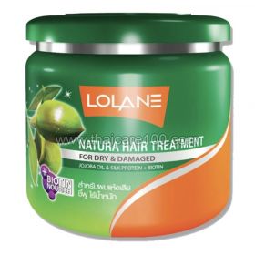 The mask for dry and damaged hair Lolane Natura Hair Treatment Jojoba Oil & Silk Protein