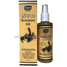 Massage oil with scorpion venom Banna Scorpion Massage oil