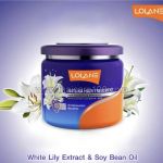 Mask for straightening and feeding hair with white lily Lolane