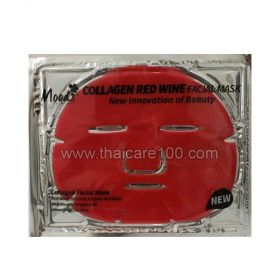 Collagen face mask with red wine Milatte Collagen Red Wine Facial Mask