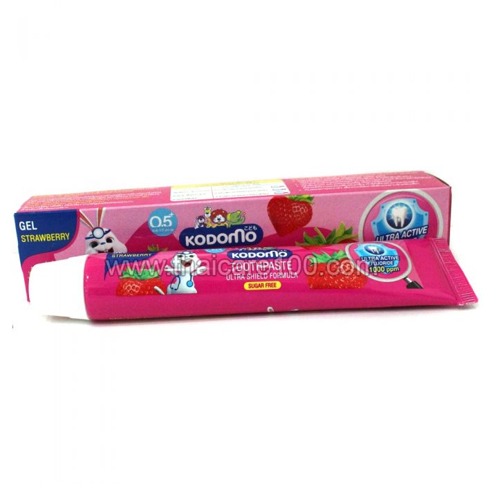 Buy a Strawberry toothpaste gel Kodomo Toothpaste for children from 5 ...