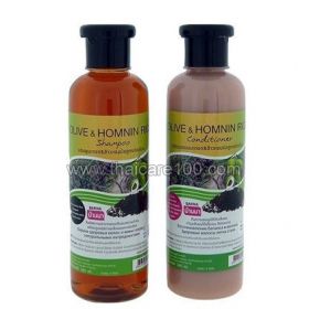 Set Shampoo + Conditioner Banna Olive Oil & Homnin Rice for fine hair