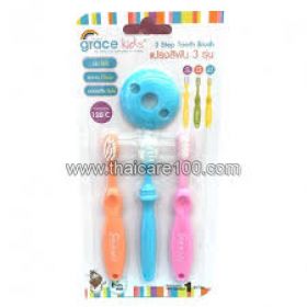 Set of children's toothbrushes + teethers from 6 months Grace Kids