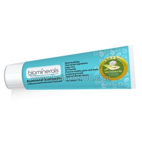 Biominerals toothpaste with biominerals and lemongrass