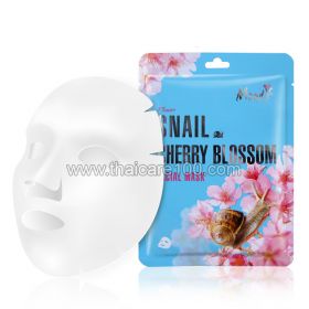 Mask with snail concentrate "Cherry Blossom" Moods