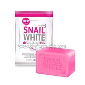 Snail white gluta+collagen Whitening​ x10​ soap