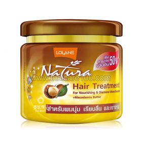 Mask for hair restoration with natural Macadamia oil Lolane Hair Treatment