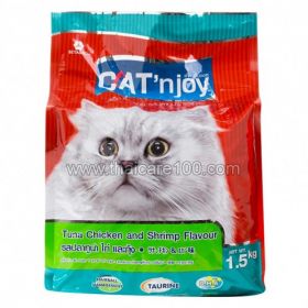 Dry cat food Tuna, chicken and shrimp Cat N 'Joy Cat Food (1500 g)