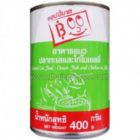 Cat food "Ocean fish and chicken in jelly" Happy Baht Canned Cat