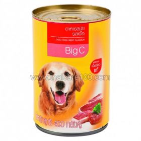 Canned dog food with beef Big C Dog Food Beef Flavor