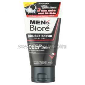 Male scrub-scrub "Double action" Bioré Mens Double Scrub Deep Clean