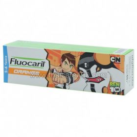 Children's Toothpaste with Orange Flavor Fluocaril Kid Toothpaste