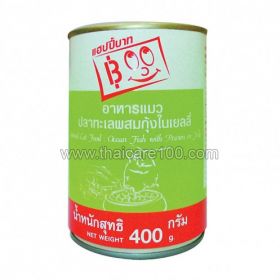 Cat food "Ocean fish and shrimp in jelly" Happy Baht Canned Cat