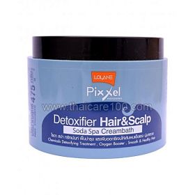 Relax-mask for hair Lolane Pixxel Detoxifier Hair & Scalp Soda Spa Cream Bath (225 g)