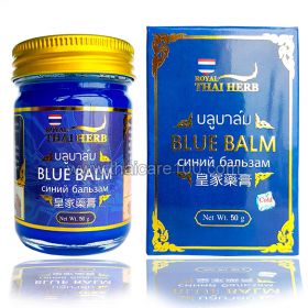 Blue balm for varicose veins and leg fatigue Thai Herb Blue Balm