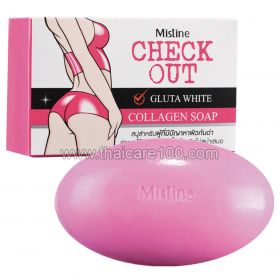 Soap for bleaching problem areas Mistine Check Out Gluta White Collagen