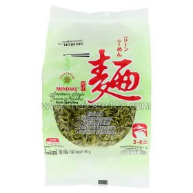 Mendake Japanese Style green Noodle from Spirulina 