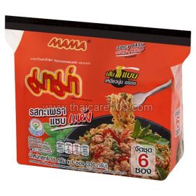 Mama Spicy Basil deep-fried noodles 55 g x 6 pcs