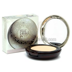 Resistant powder with extracts of caviar, pearls molecules and gold particles Mistine Pur Gold