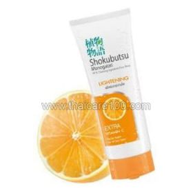 Clarifying Foam Facial fruit acids and vitamin C Shokubutsu Monogatari Lightening Foam Extra Vitamin C