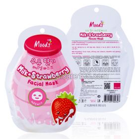 Nourishing Strawberry Facial Mask with Moods Milk + Strawberry Facial Mask