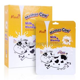 Moods Milk & Honey Cloth Mask for Deep Moisturizing the Skin