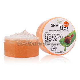 Night slip-gel with a snail and aloe Facial Sleeping Gel