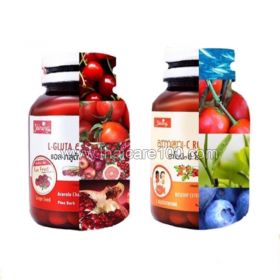 Capsules Glutathione Amoni L-Gluta Amoni and Amonizi Amoni-C Rosehip