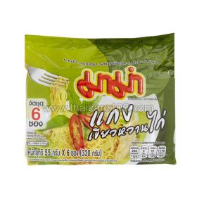 Instant noodles chicken with green curry Mama Chicken Green Curry