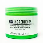 Mask for hair from Boots with macadamia and avocado Ingredients Intensive Treatment Mask