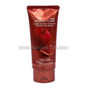 Anti-aging facial wash on Radiance Elixir pomegranate extract from Mistine