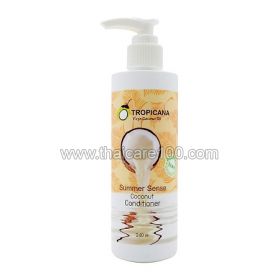 Hair conditioner without parabens based on natural coconut oil Tropicana