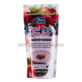 Spa salt body whitening underarms, elbows, bikini Yoko Mixx Berry with berries