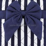 Naraya Striped Quilted Handbag with Bow