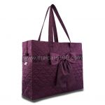 Quilted satin bag with bow NaRaYa Bordo