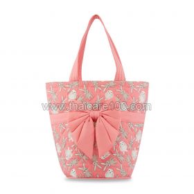 Bag NaRaYa Rabbit with print and quilted ribbon