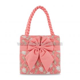 Rabbit Printed NaRaYa Bag with Quilted Ribbon