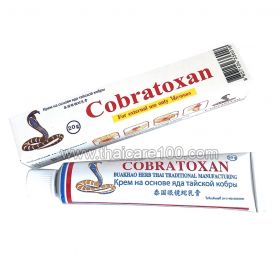 Cobratoxan anesthetic ointment with snake venom