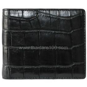 Genuine leather crocodile purse